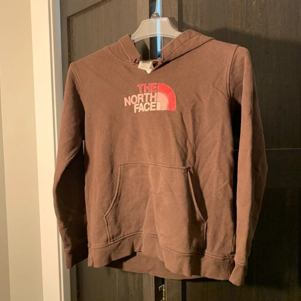 The North Face brown girls hoodie